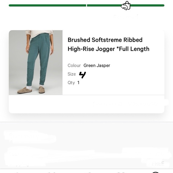 lululemon athletica Pants - Brushed Softstreme Ribbed High-Rise Jogger in Green